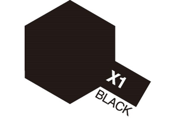 Fjernstyret bilACRYLIC MINI X-1 BLACKMalingTamiya