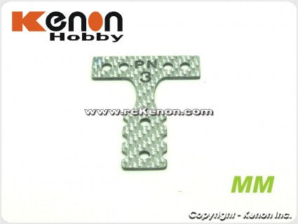 Fjernstyret bilPN Racing Mini-Z MR03 MM Silver Carbon T-Plate #4ReservedelePN Racing