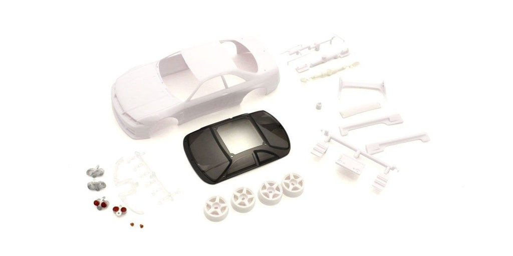 Fjernstyret bilBodyshell Nissan GT-R Nismo R33 Mini-Z + 4WD Rims (White Body)ReservedeleKyosho