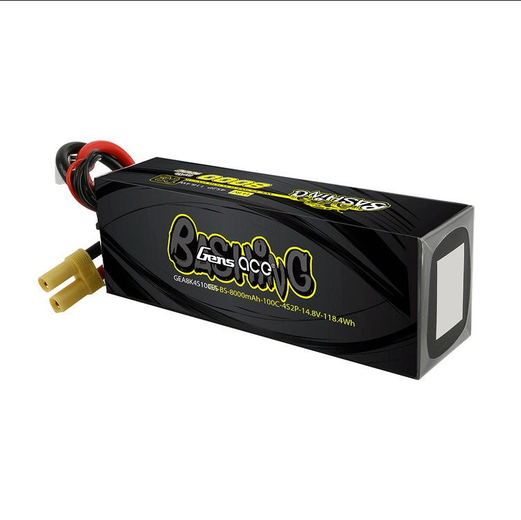 Fjernstyret bilGens ace 8000mAh 14.8V 100C 4S2P Lipo Battery Pack with EC5-Bashing SeriesLipo BatteriGens Ace