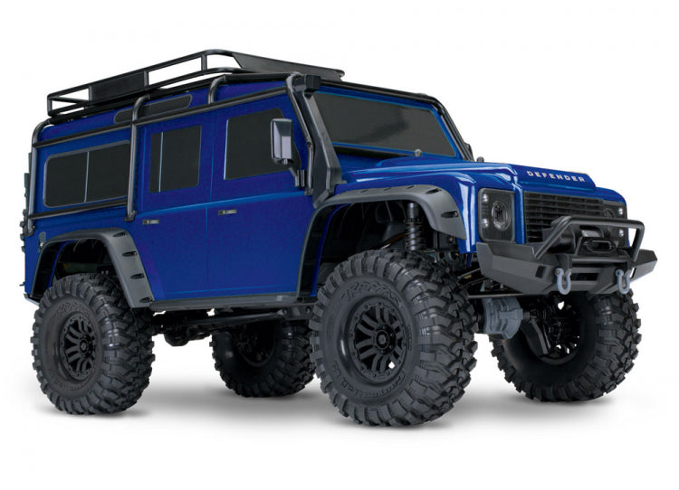 Fjernstyret bilTraxxas TRX-4 Scale & Trial Crawler Land Rover Defender RTR - Blå1:10 Offroad RTRTraxxas