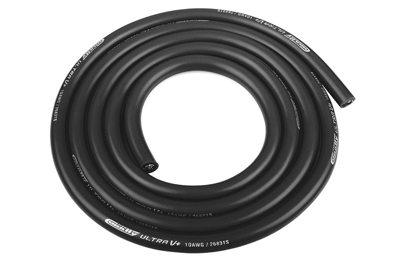 Fjernstyret bilCorally Ultra V+ Silikone kabel - Super Fleksibel - Sort - 10AWG (1m)KablerCorally Sport