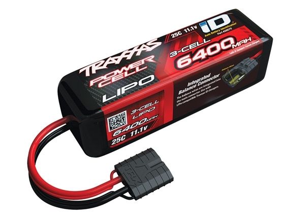 Fjernstyret bilTraxxas Li-Po Battery 3S 11,1V 6400mAh 25C iD-connector 2857XLipo BatteriTraxxas