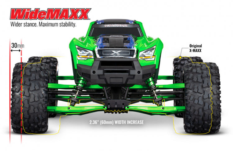 Fjernstyret bilSuspension Kit WideMaxx Black X-Maxx 7895ReservedeleTraxxas
