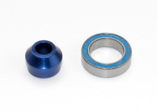 Fjernstyret bilBearing Adapter Alu Blue with Ball Bearing 10x15x4mm 6893XReservedeleTraxxas