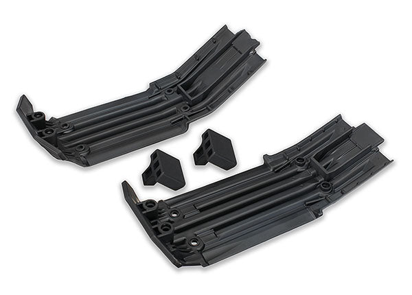 Fjernstyret bilSkidplate Set Front & Rear with Rubber Impact Cushion X-Maxx 7744ReservedeleTraxxas