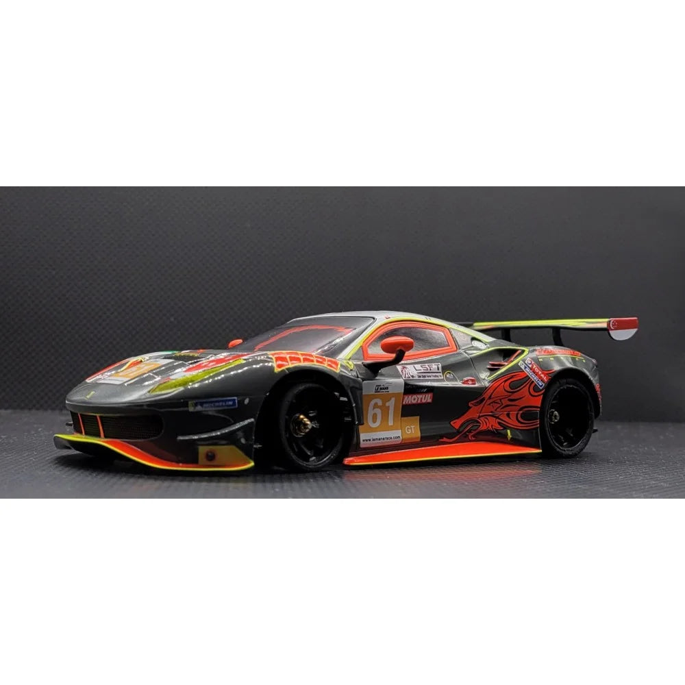 Fjernstyret bil1/28 GL 488 GT3 body-007 (Grey/Orange)AutoscaleGL Racing