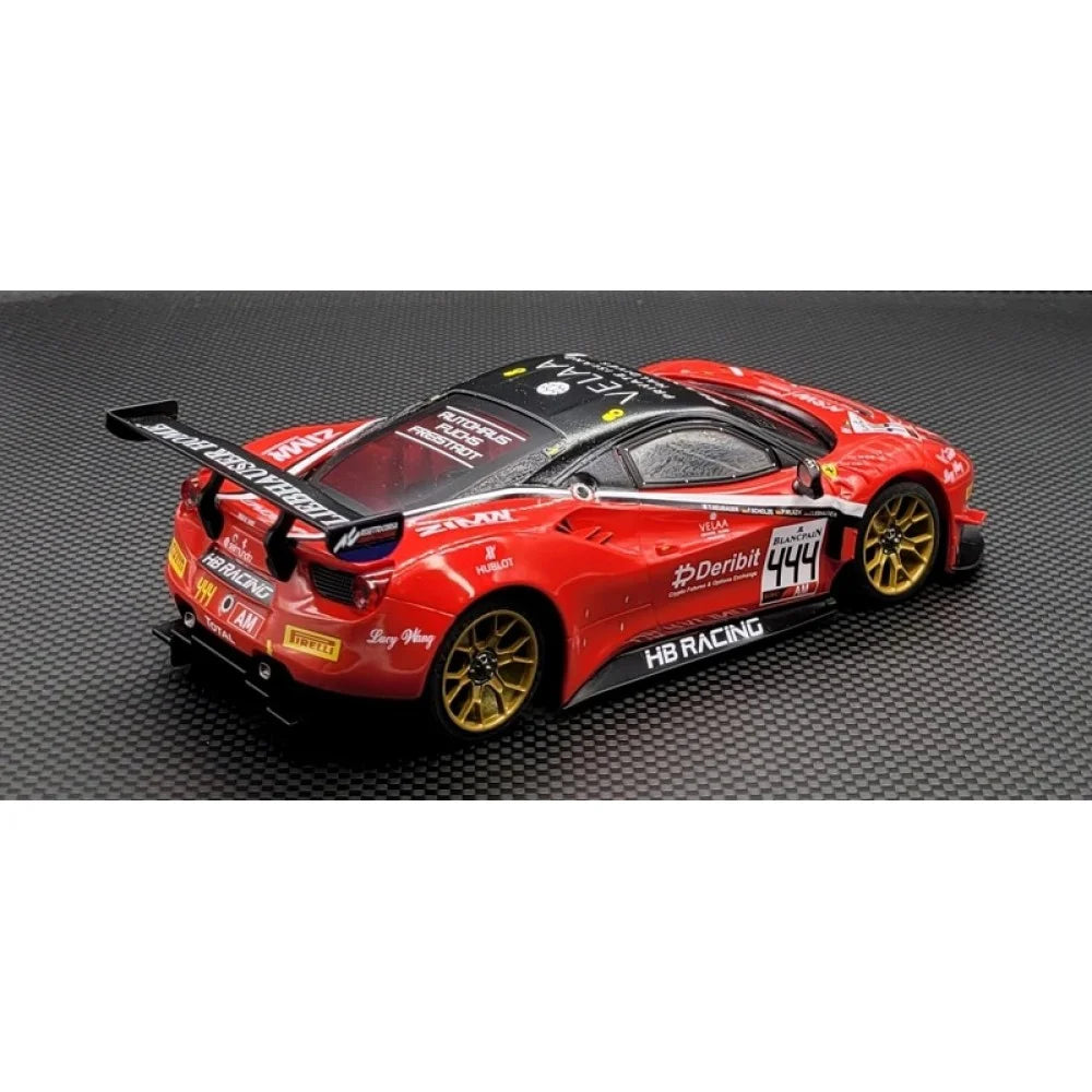 Fjernstyret bil1/28 GL 488 GT3 body-009 (Black/Red)AutoscaleGL Racing