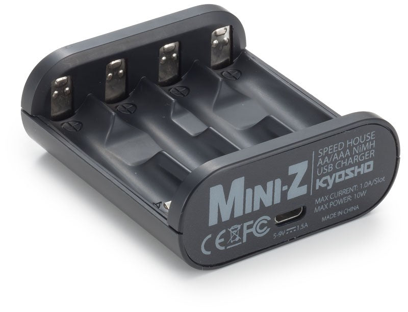 Fjernstyret bilUSB CHARGER SPEED HOUSE MINI-Z (AA/AAA)OpladerKyosho