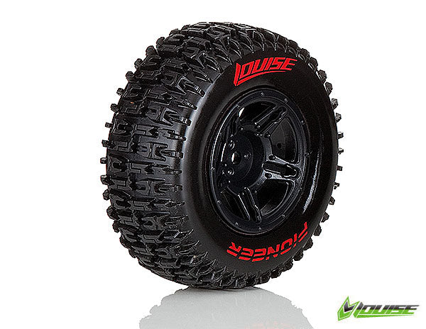 Fjernstyret bilLouise RC Tire & Wheel SC-PIONEER 4WD/2WD Rear (2)HjulsætLouise RC