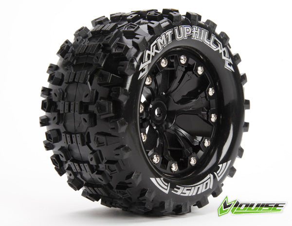 Fjernstyret bilLouise RC Tire & Wheel MT-UPHILL 2,8" Black 1/2-Offset (2 stk)HjulsætLouise RC