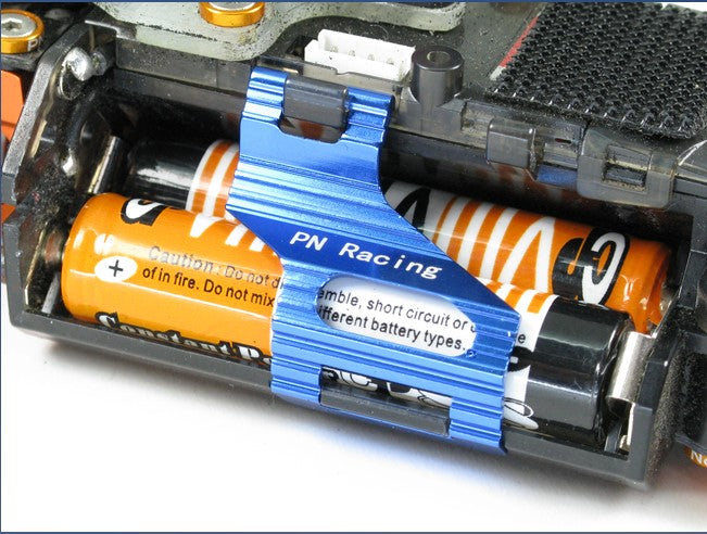 Fjernstyret bilPN Racing Mini-Z MR03 V2 Alm Battery Cover Heatsink (Blue)ReservedelePN Racing