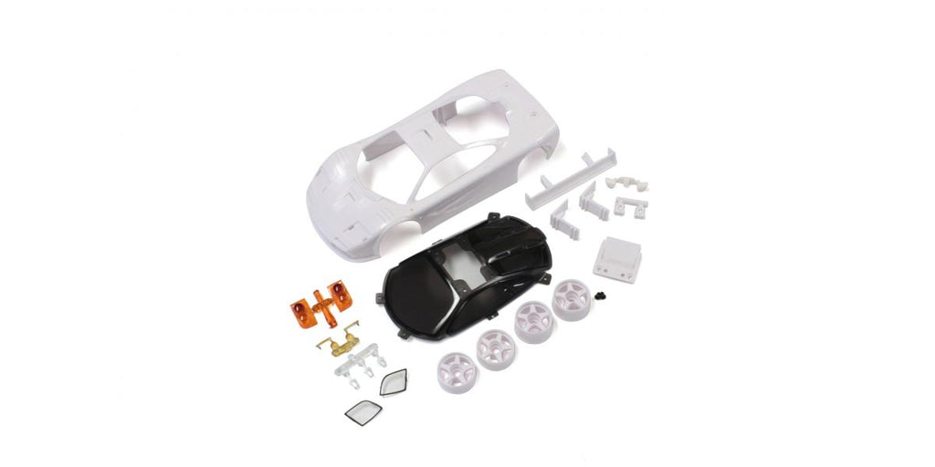 Fjernstyret bilBodyshell McLaren F1 LM Mini-Z + 2WD Rims (White Body)ReservedeleKyosho