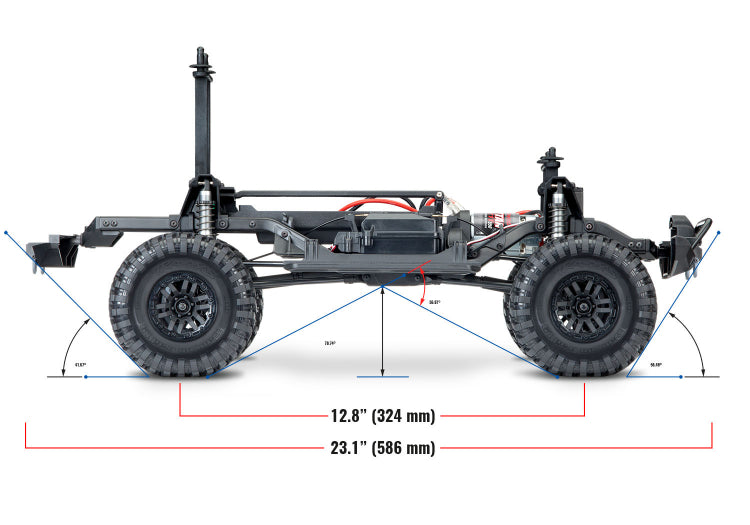 Fjernstyret bilTraxxas TRX-4 Scale & Trial Crawler Land Rover Defender RTR - Rød1:10 Offroad RTRTraxxas